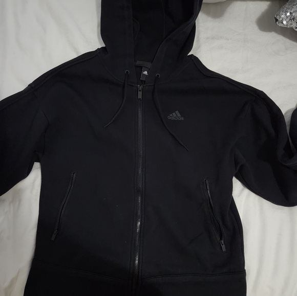 Adidas oversized zip hoodie Size S - Picture 3 of 9